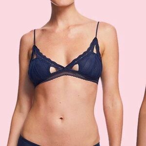 Naked Princess Navy Blue Fiona Bralette BRA size s